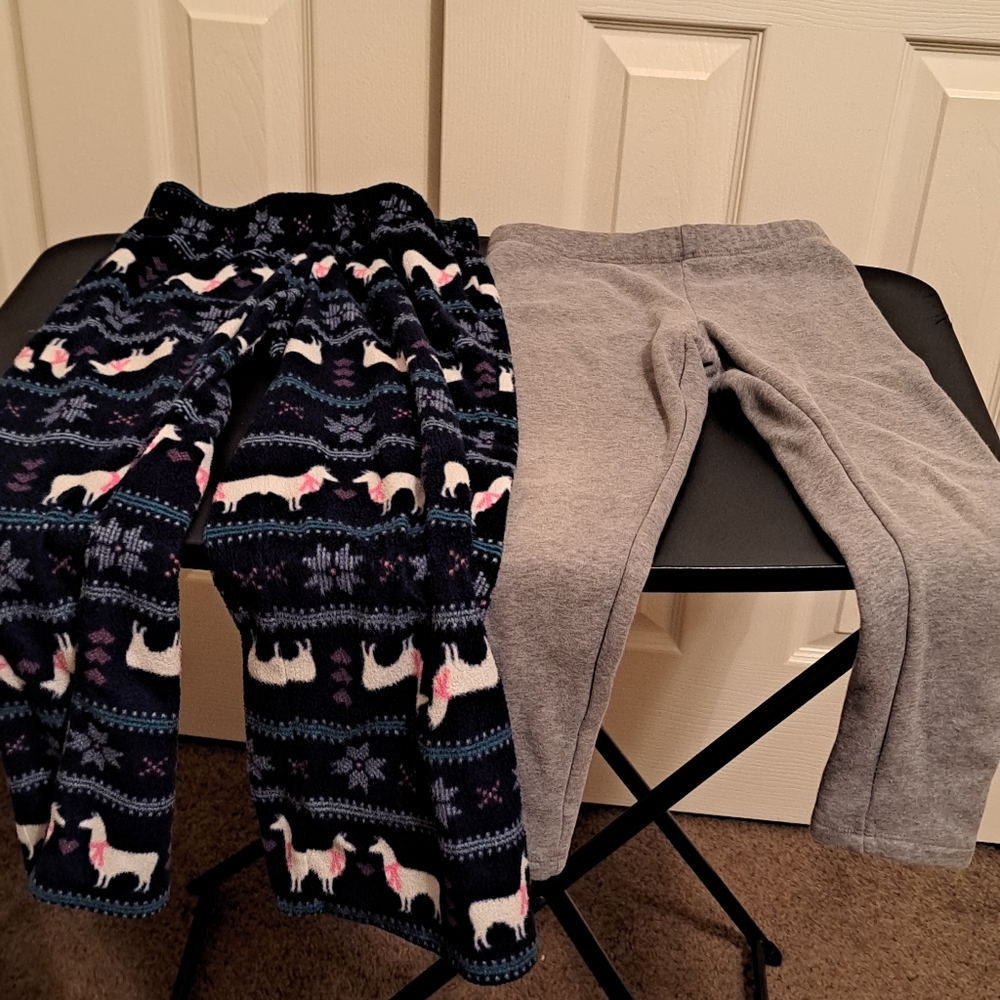 Girl's thick sweat pant with pj bottoms